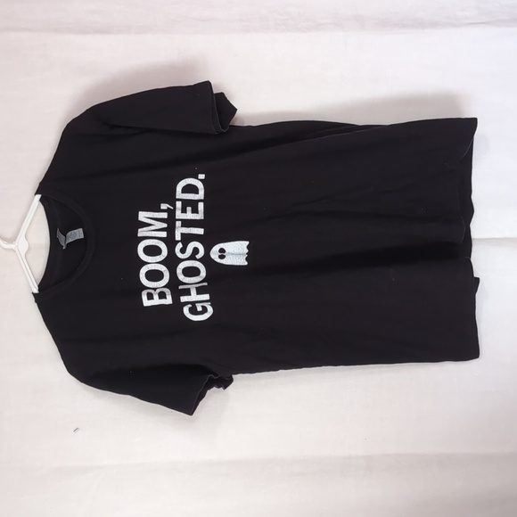 Next Level Apparel Black Boom Ghosted Short Sleeve Tee Size Large - Picture 1 of 4